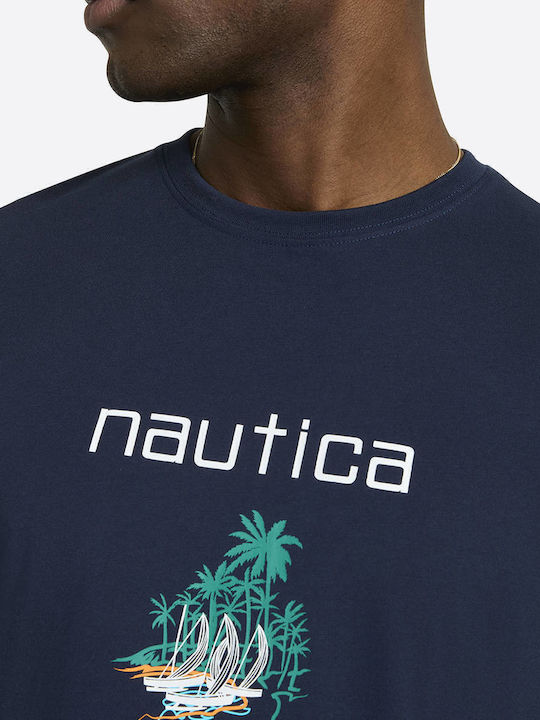 CAMISETA NAUTICA EN ALGODON CON LOGOTIPO