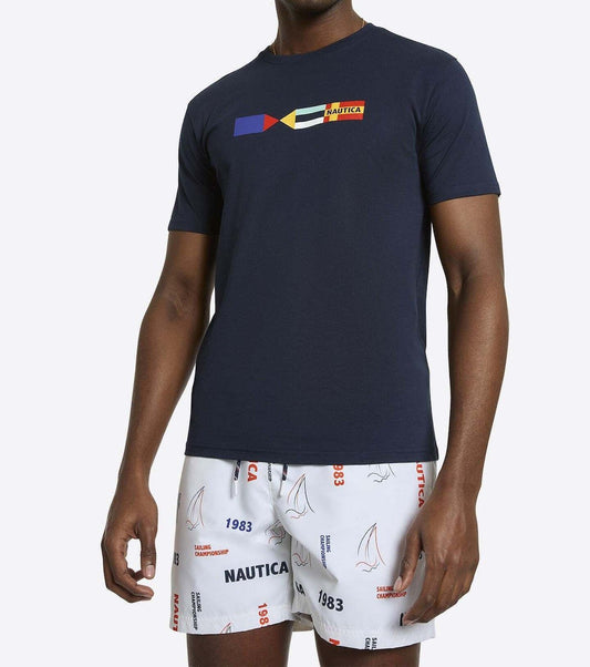 CAMISETA NAUTICA EN ALGODON NAUTICA CON LOGO NAUTICO