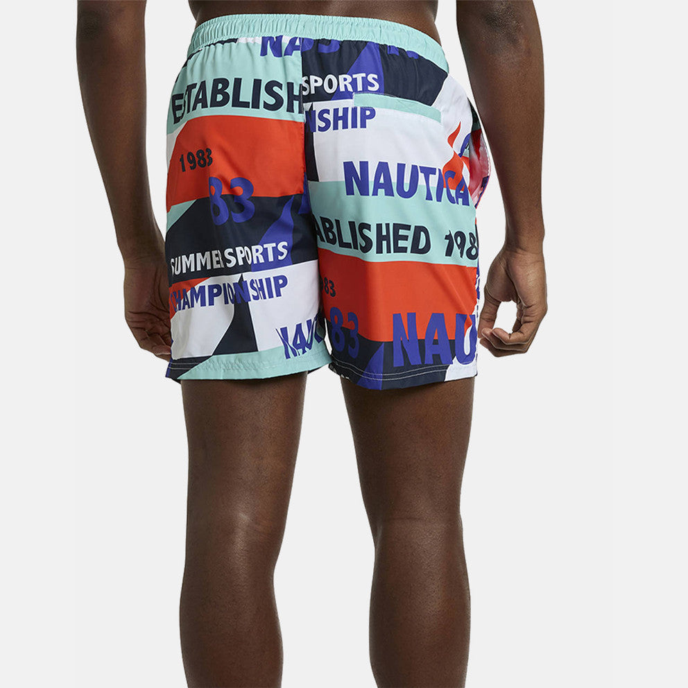 SHORT DE BAÑO NAUTICA ESTAMPADO.