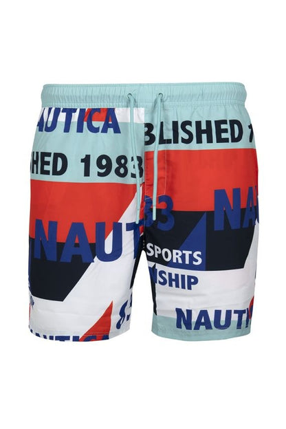 SHORT DE BAÑO NAUTICA ESTAMPADO.