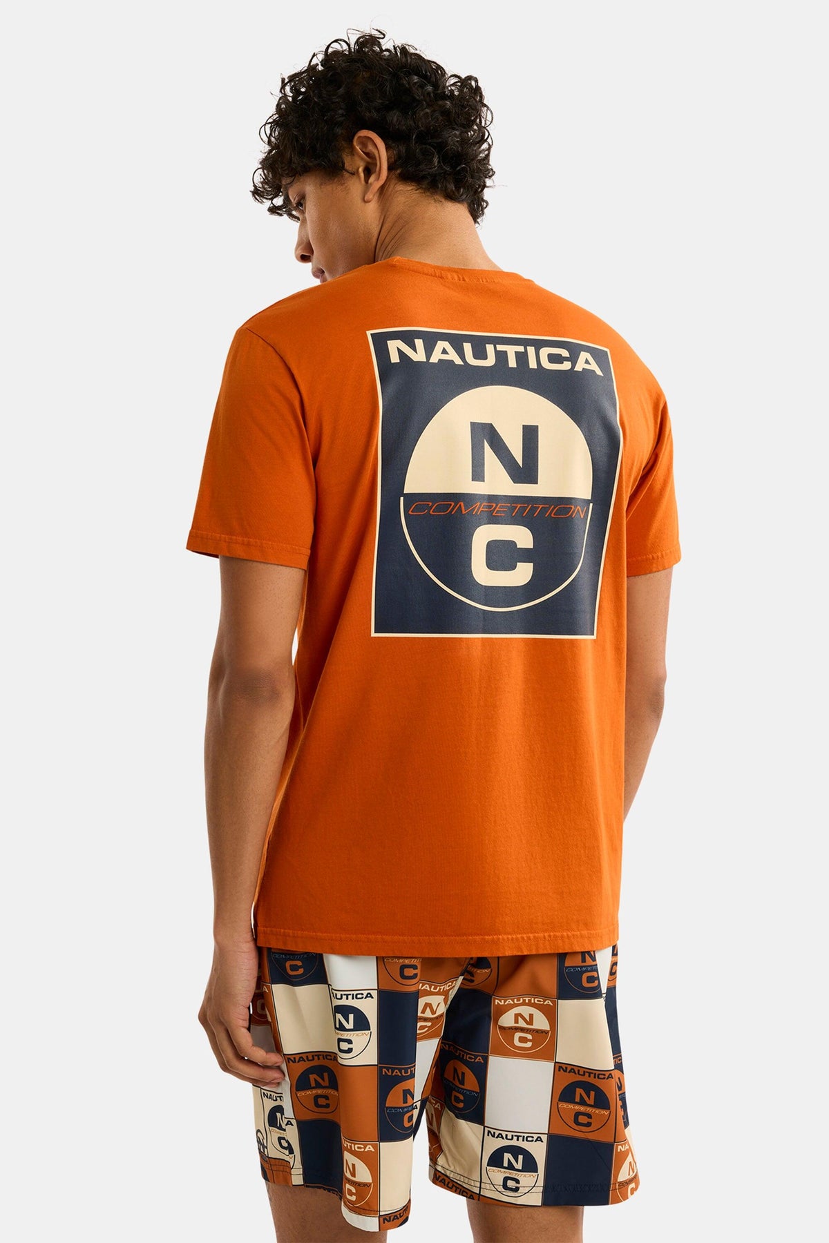 CAMISETA NAUTICA COMPETITION EN ALGODON CON LOGOTIPO NC YELLOW BEAM