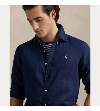 CAMISA CUSTOM FIT DE LINO LIGERO