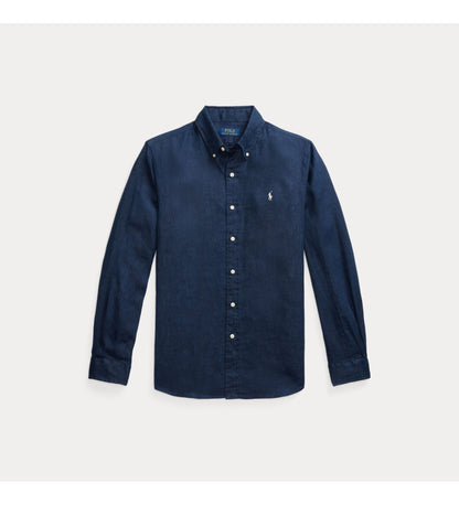 CAMISA CUSTOM FIT DE LINO LIGERO OLD NAVY