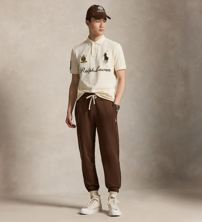 POLO DE PIQUE CLASSIC FIT BIG PONY GUIDE CREAM