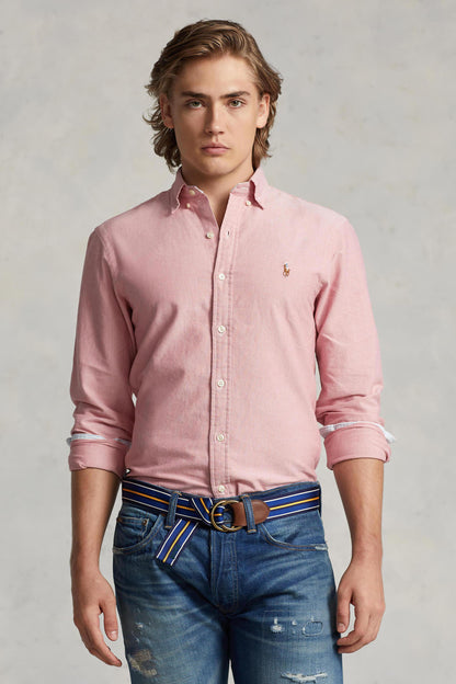 CAMISA CUSTOM FIT OXFORD ROJA