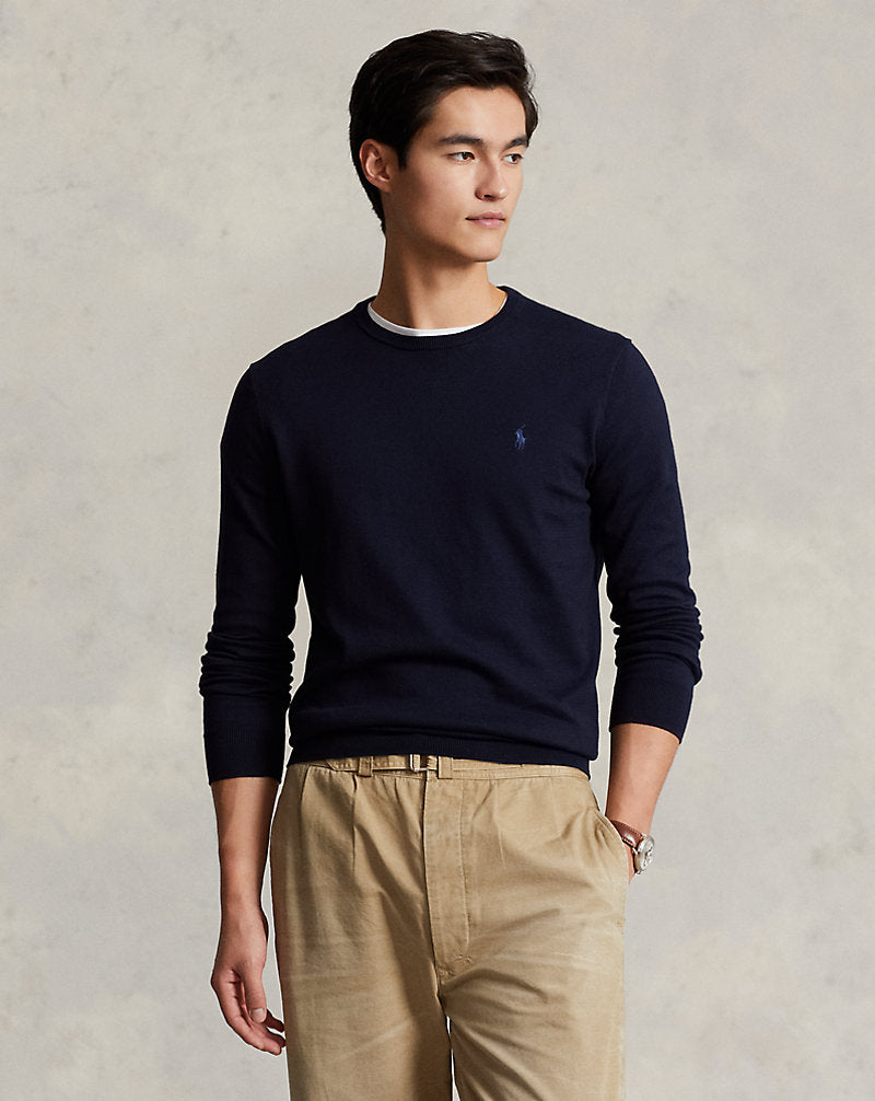 BUZO SLIM FIT EN ALGODON HUNTER NAVY