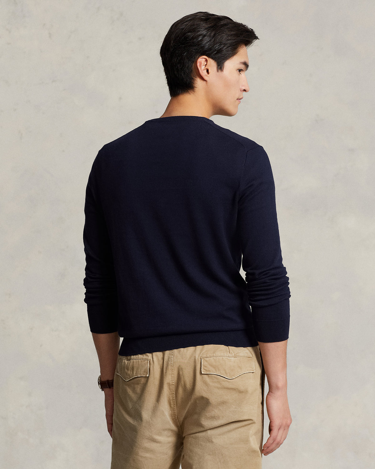 BUZO SLIM FIT EN ALGODON HUNTER NAVY
