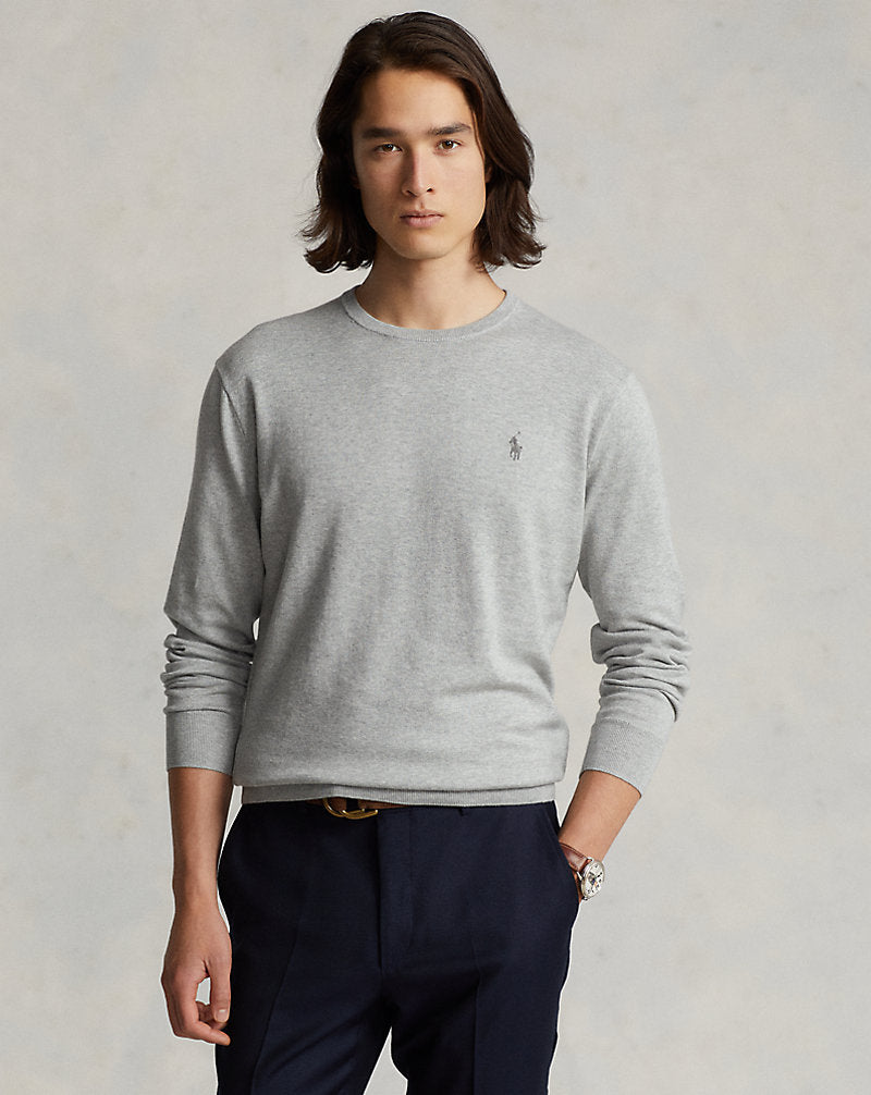 BUZO SLIM FIT EN ALGODON ANDOVER HEATHER