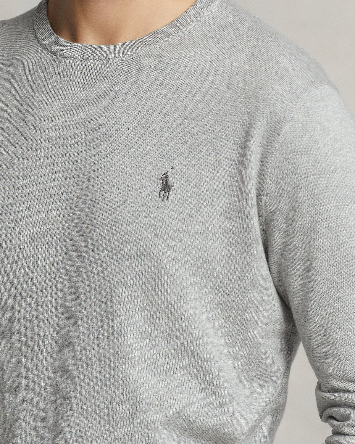 BUZO SLIM FIT EN ALGODON ANDOVER HEATHER