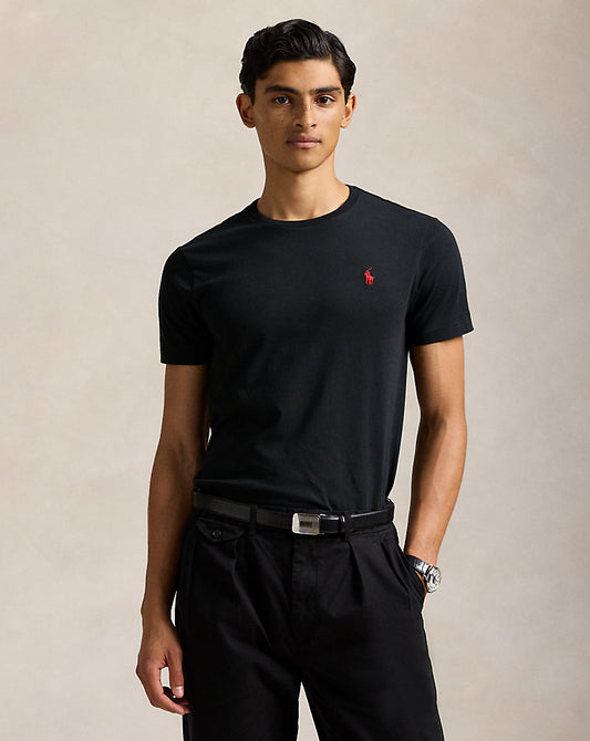CAMISETA  CUSTOM SLIM FIT ALGODON DE PUNTO POLO BLACK