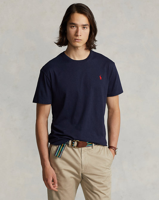 CAMISETA  CUSTOM SLIM FIT ALGODON DE PUNTO BLUE INK