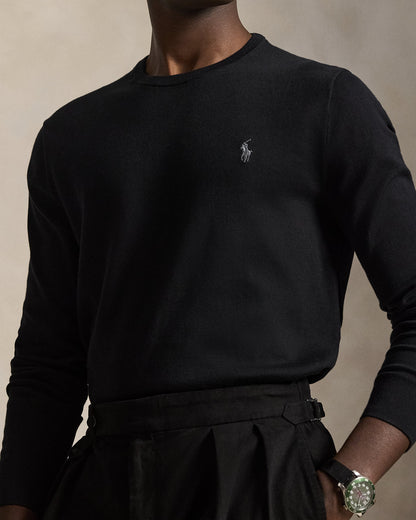 BUZO SLIM FIT EN ALGODON BLACK