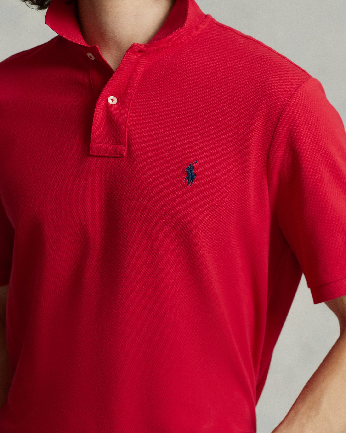 POLO DE PIQUÉ CUSTOM SLIM FIT RL2000 RED
