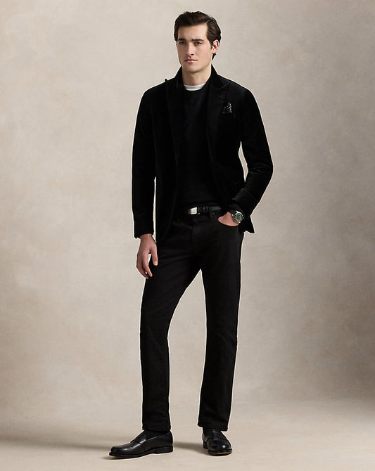 PANTALON VARIG SLIM RECTO DE ALGODON POLO BLACK