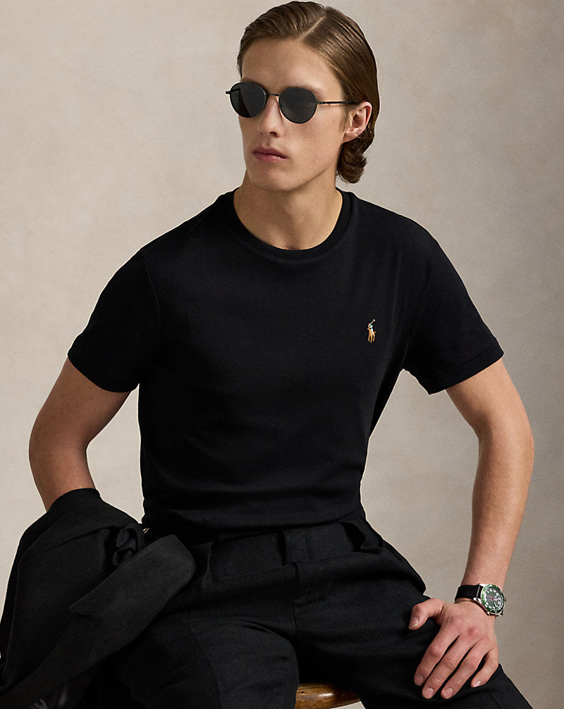 CAMISETA CUSTOM SLIM SOFT COTTON POLO BLACK