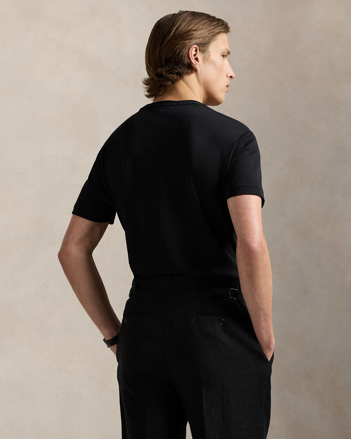 CAMISETA CUSTOM SLIM SOFT COTTON POLO BLACK