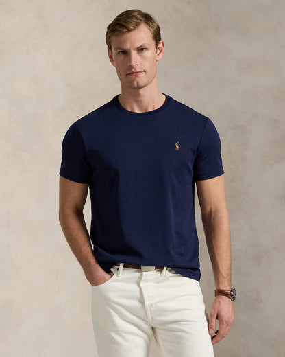 CAMISETA CUSTOM SLIM SOFT COTTON REFINED NAVY