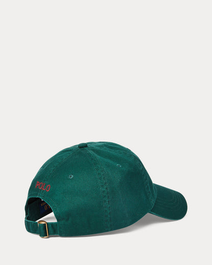 GORRA DE TELA DE CHINO DE ALGODON COLLEGE GREEN