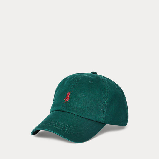 GORRA DE TELA DE CHINO DE ALGODON COLLEGE GREEN