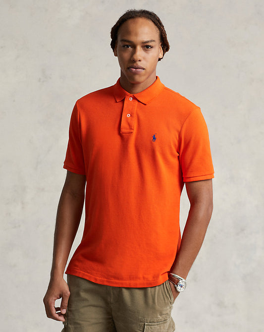 POLO DE PIQUE CUSTOM SLIM SAILING ORANGE