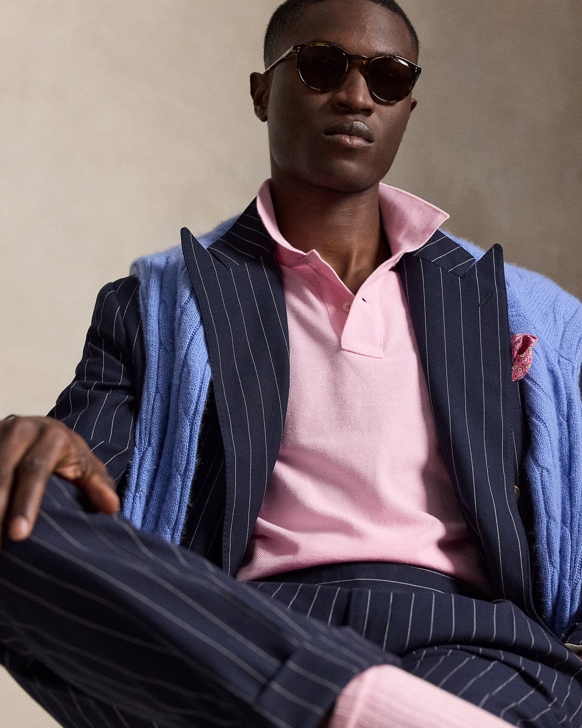 LA ICONICA POLO DE PIQUE CUSTOM SLIM FIT CARMEL PINK