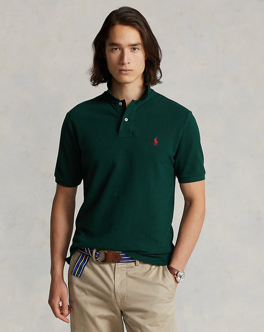 POLO DE PIQUÉ CUSTOM SLIM FIT COLLEGE GREEN