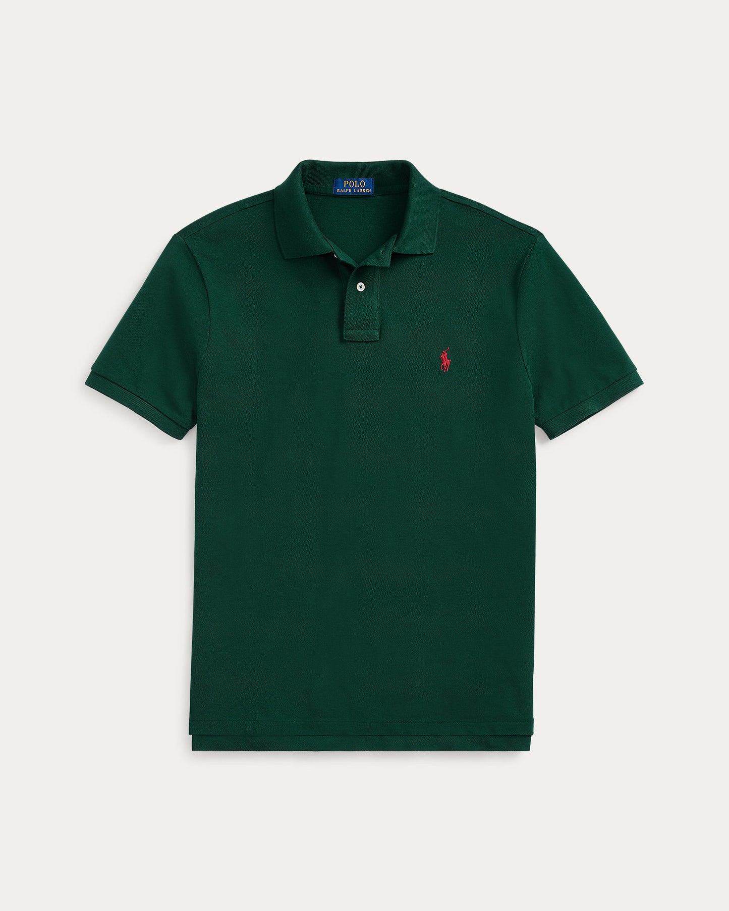 POLO DE PIQUÉ CUSTOM SLIM FIT COLLEGE GREEN