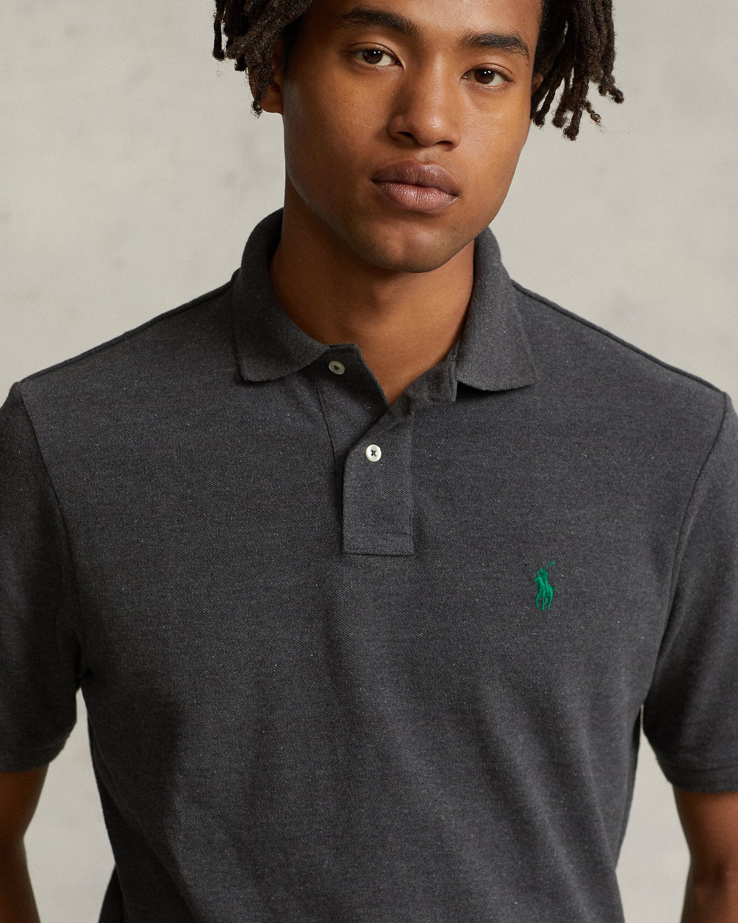 POLO DE PIQUÉ CUSTOM SLIM FIT BARCLAY HEATHER