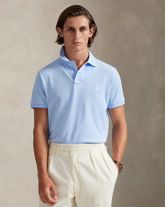 POLO DE PIQUÉ CUSTOM SLIM FIT OFFICE BLUE