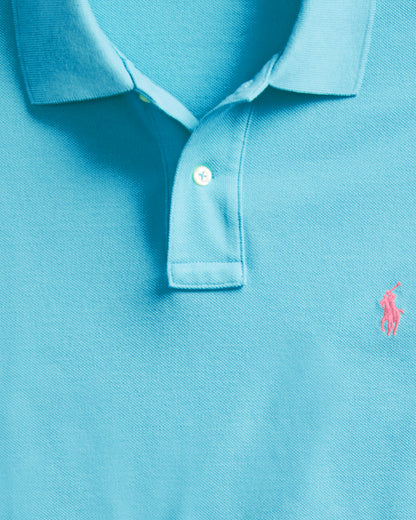 POLO DE PIQUE CUSTOM SLIM TURQUOISE NOVA