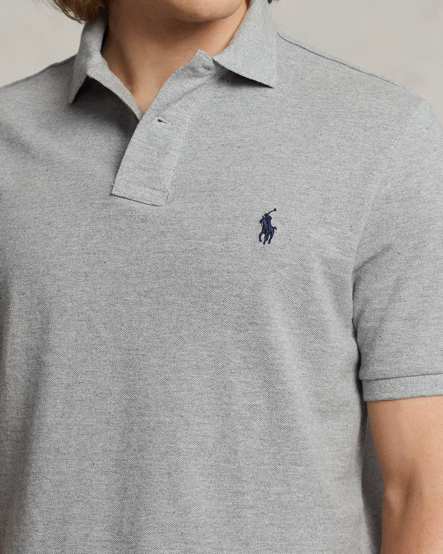 POLO DE PIQUÉ CUSTOM SLIM FIT ANDOVER HEATHER