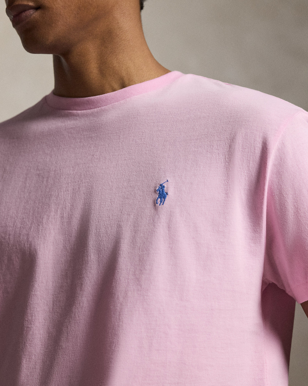 CAMISETA  CUSTOM SLIM FIT ALGODON DE PUNTO CARMEL PINK