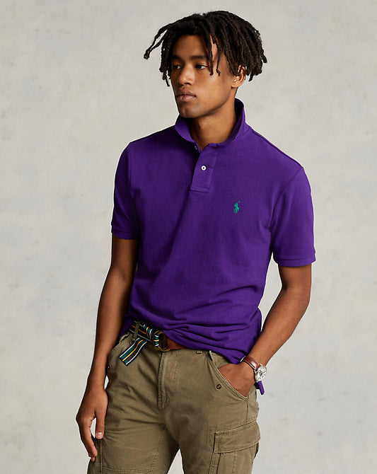 POLO DE PIQUÉ CUSTOM SLIM FIT CHALET PURPLE