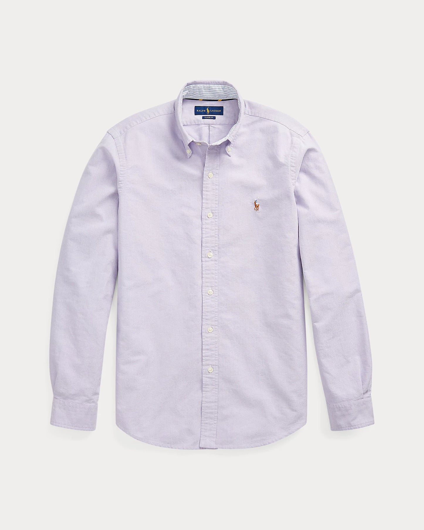 CAMISA CUSTOM FIT EN OXFORD LILA