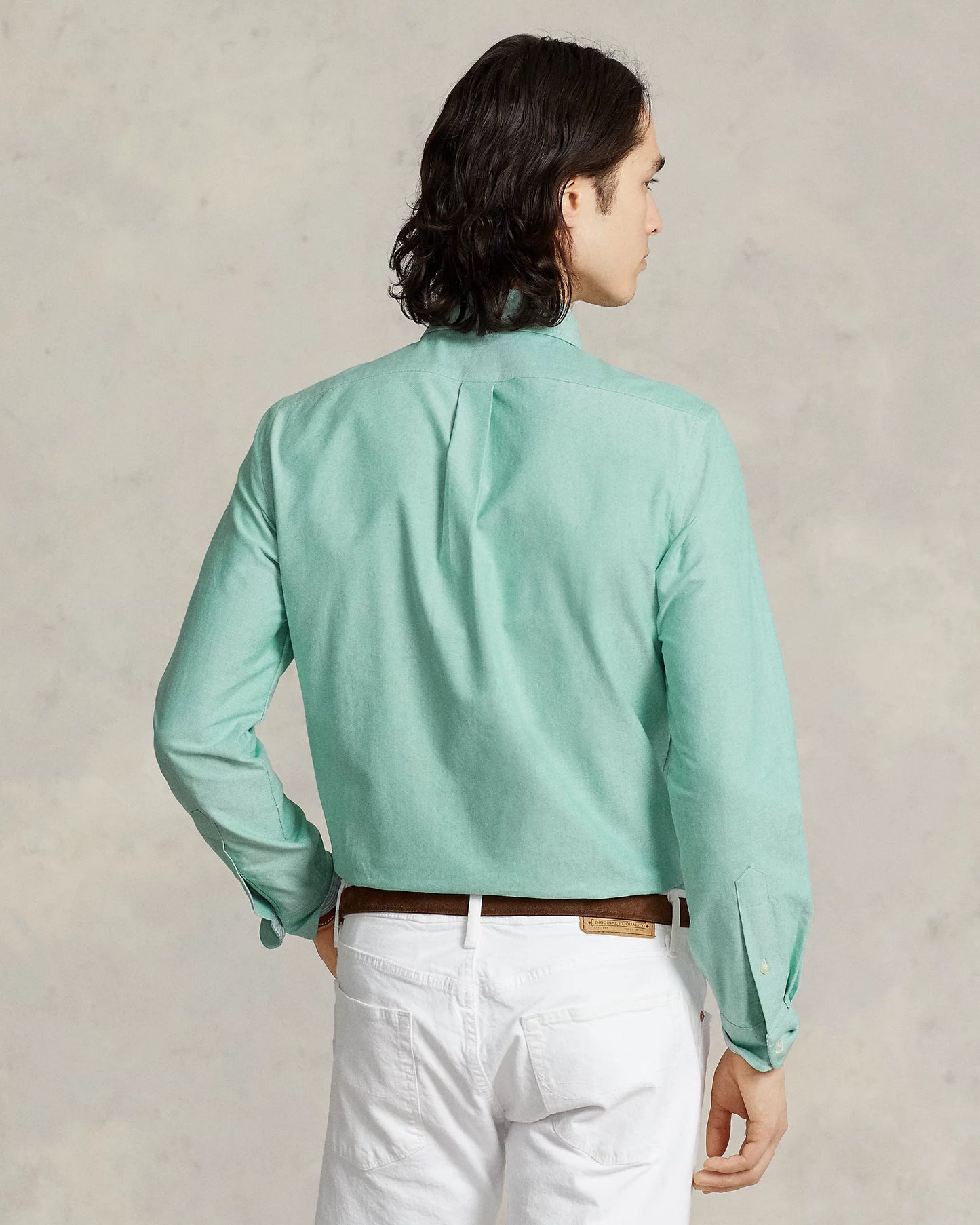 CAMISA CUSTOM FIT OXFORD VERDE