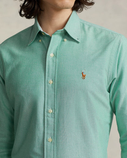 CAMISA CUSTOM FIT OXFORD VERDE