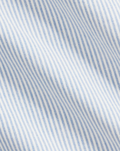CAMISA CUSTOM FIT OXFORD RAYAS AZUL