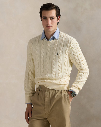 BUZO TRENZADO EN ALGODON ANDOVER CREAM
