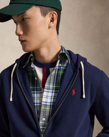 SUDADERA RL CON CAPUCHA Y CIERRE CRUISE NAVY