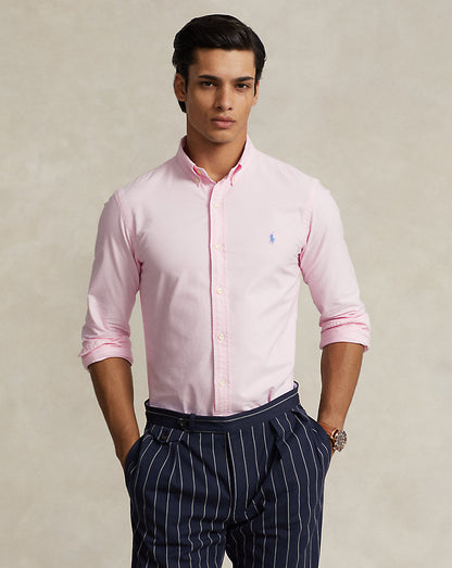 CAMISA EN OXFORD TEÑIDO EN PRENDA CUSTOM FIT CARMEL PINK