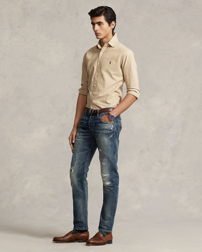 CAMISA CUSTOM FIT GD OXFORD KHAKI