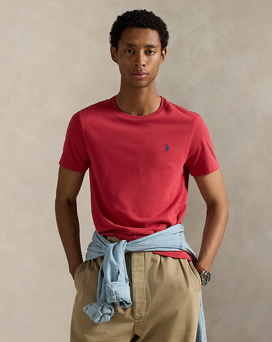 CAMISETA  CUSTOM SLIM FIT ALGODON DE PUNTO SUNRISE RED