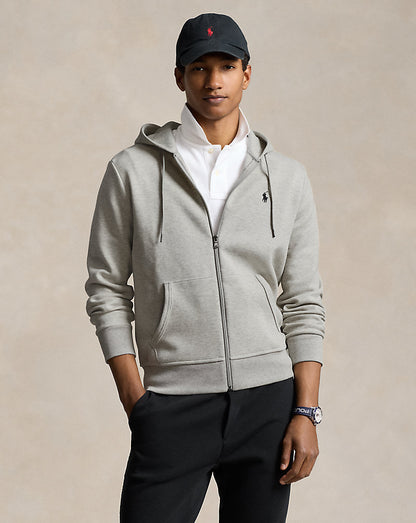 SUDADERA DE DOBLE PUNTO Y CREMALLERA SPORT HEATHER GRAY