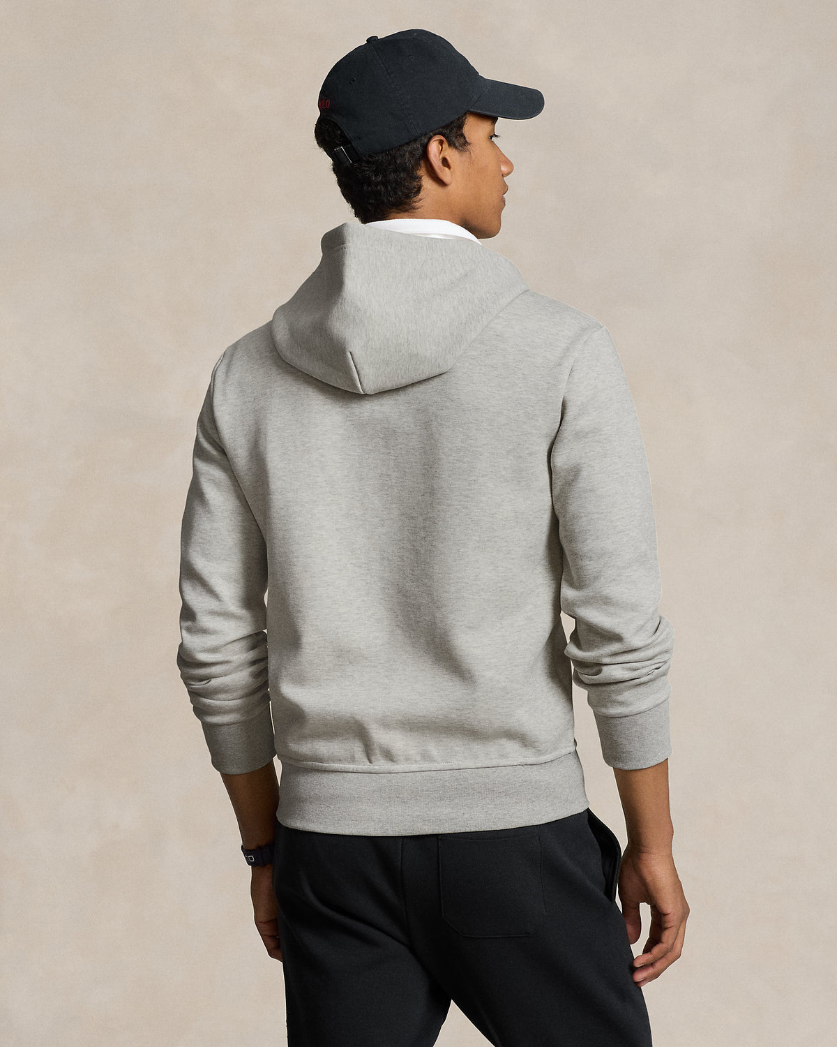 SUDADERA DE DOBLE PUNTO Y CREMALLERA SPORT HEATHER GRAY