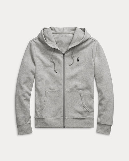 SUDADERA DE DOBLE PUNTO Y CREMALLERA SPORT HEATHER GRAY