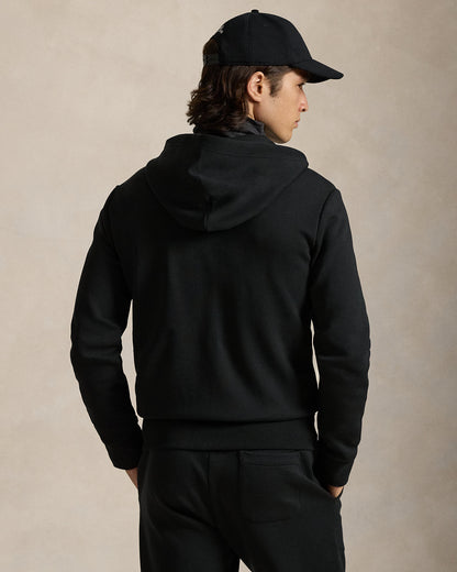 SUDADERA DE DOBLE PUNTO Y CREMALLERA POLO BLACK