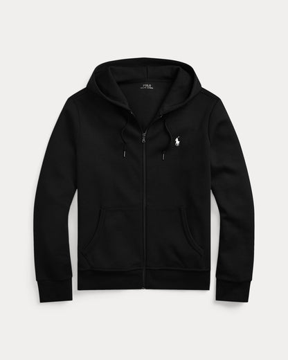 SUDADERA DE DOBLE PUNTO Y CREMALLERA POLO BLACK