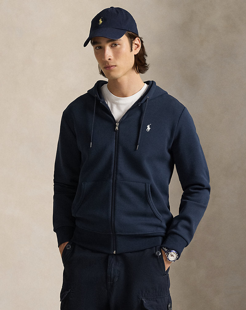 SUDADERA DE DOBLE PUNTO Y CREMALLERA AVIATOR NAVY
