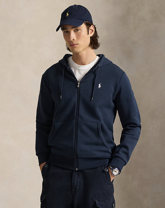 SUDADERA DE DOBLE PUNTO Y CREMALLERA AVIATOR NAVY