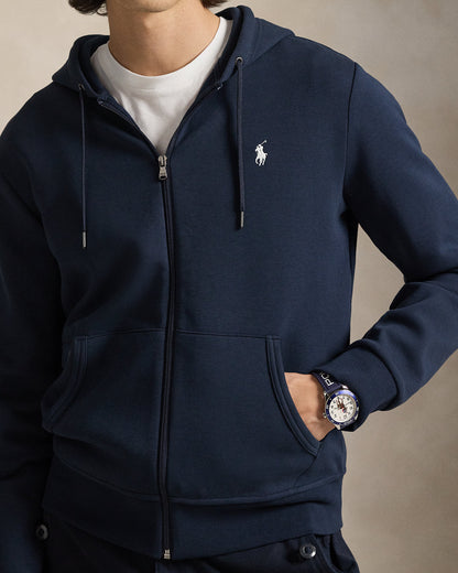 SUDADERA DE DOBLE PUNTO Y CREMALLERA AVIATOR NAVY